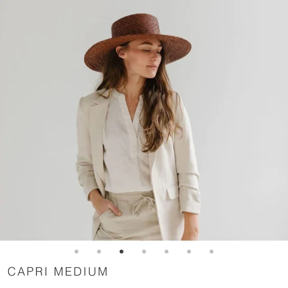 GIGI PIP Brown Straw Hat - Picture 5 of 10